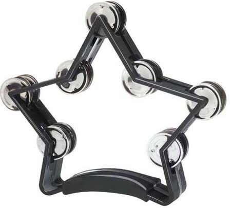 open zoom image for Stagg Star Tambourine, Black