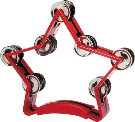 open zoom image for Stagg Star Tambourine, Red