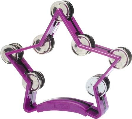 open zoom image for Stagg Star Tambourine, Purple