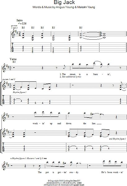open zoom image for Big Jack - Guitar TAB, New, Main