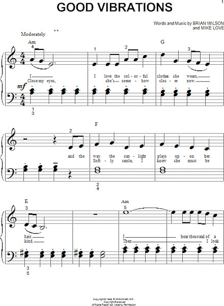 open zoom image for Good Vibrations - Big Note Piano, New, Main