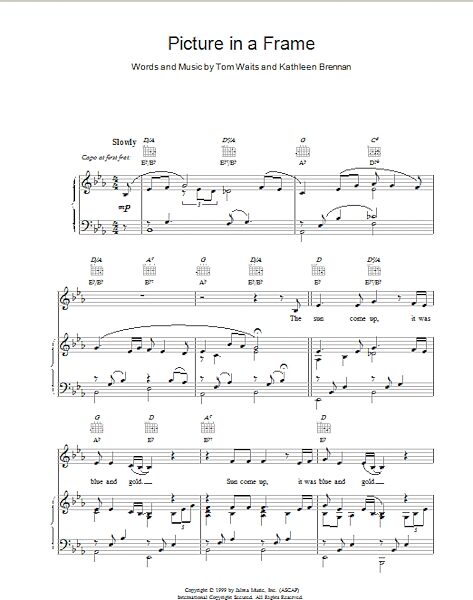 open zoom image for Picture in a Frame - Piano/Vocal/Guitar, New, Main