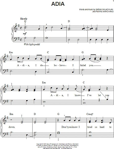 open zoom image for Adia - Easy Piano, New, Main