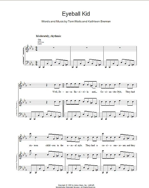open zoom image for Eyeball Kid - Piano/Vocal/Guitar, New, Main