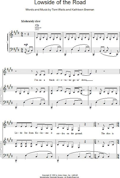 open zoom image for Lowside of the Road - Piano/Vocal/Guitar, New, Main