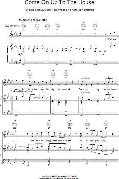 open zoom image for Come On Up To The House - Piano/Vocal/Guitar, New, Main