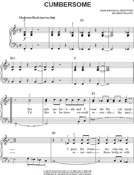 open zoom image for Cumbersome - Easy Piano, New, Main