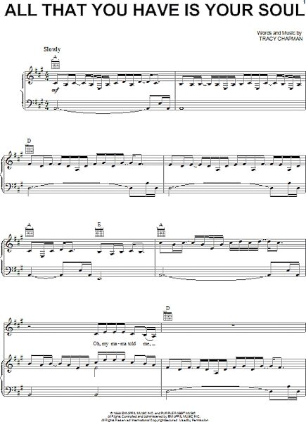 open zoom image for All That You Have Is Your Soul - Piano/Vocal/Guitar, New, Main