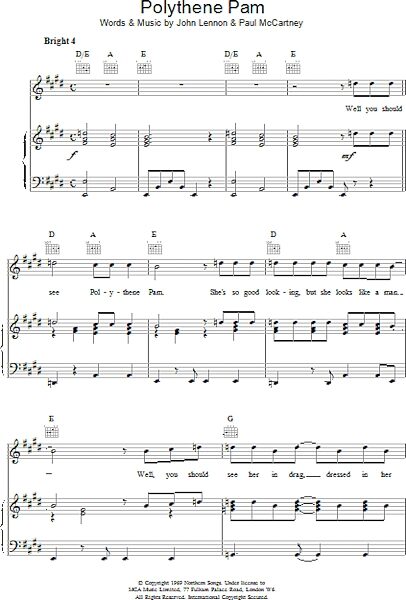 open zoom image for Polythene Pam - Piano/Vocal/Guitar, New, Main