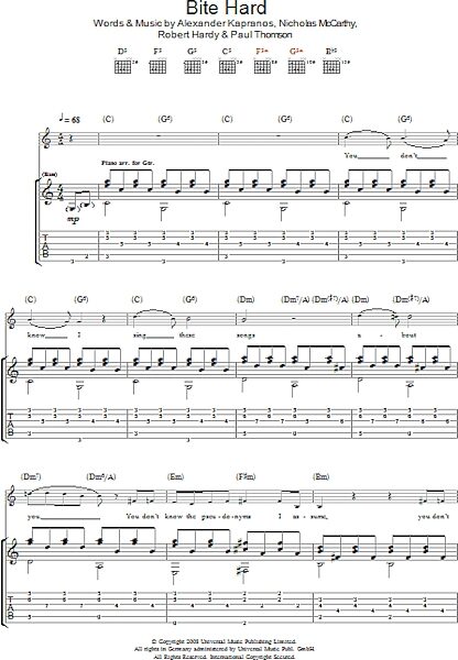 open zoom image for Bite Hard - Guitar TAB, New, Main