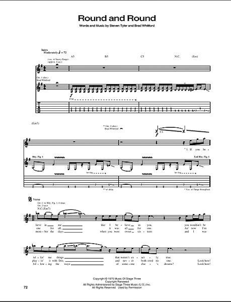 open zoom image for Round And Round - Guitar TAB, New, Main