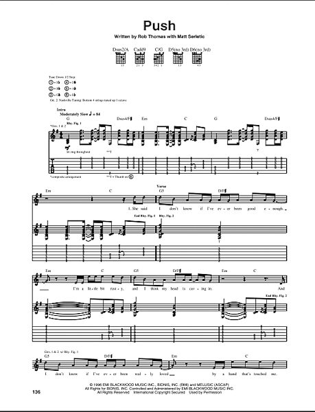 open zoom image for Push - Guitar TAB, New, Main