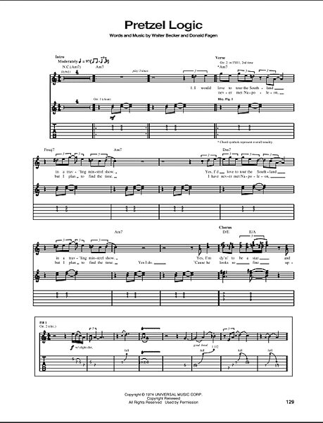 open zoom image for Pretzel Logic - Guitar TAB, New, Main