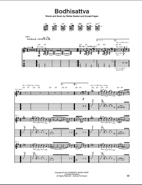 open zoom image for Bodhisattva - Guitar TAB, New, Main