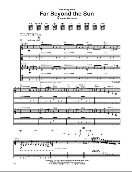 open zoom image for Far Beyond The Sun - Guitar TAB, New, Main