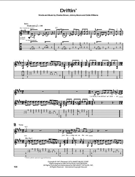 open zoom image for Driftin' Blues - Guitar TAB, New, Main