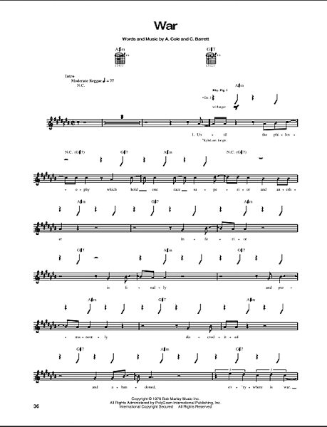 open zoom image for War - Guitar TAB, New, Main