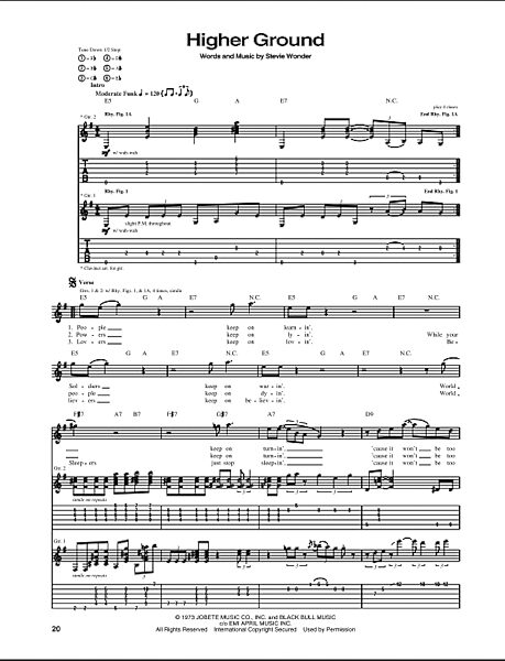 open zoom image for Higher Ground - Guitar TAB, New, Main