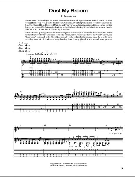 open zoom image for Dust My Broom - Guitar TAB, New, Main