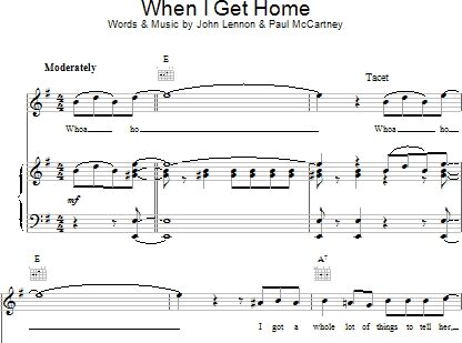open zoom image for When I Get Home - Piano/Vocal/Guitar, New, Main