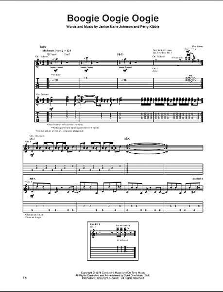 open zoom image for Boogie Oogie Oogie - Guitar TAB, New, Main