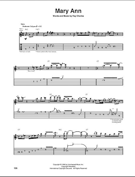 open zoom image for Mary Ann - Guitar TAB, New, Main