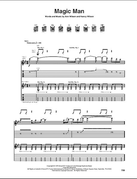 open zoom image for Magic Man - Guitar TAB, New, Main