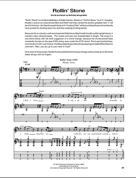 open zoom image for Rollin' Stone (Catfish Blues) - Guitar TAB, New, Main