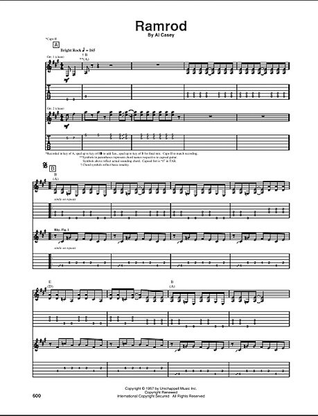 open zoom image for Ramrod - Guitar TAB, New, Main