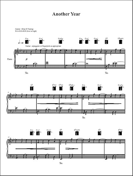 open zoom image for Another Year - Piano/Vocal/Guitar, New, Main