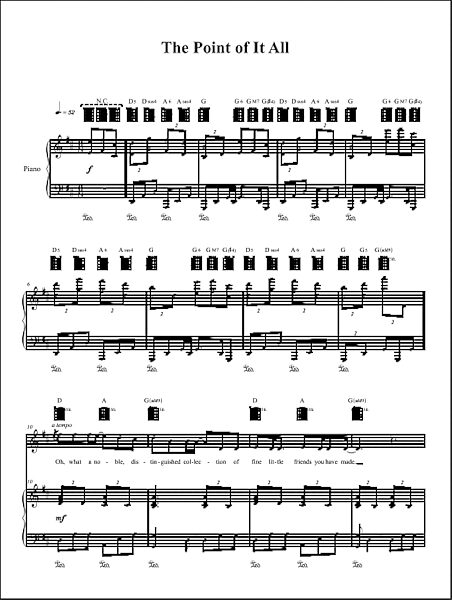 open zoom image for The Point Of It All - Piano/Vocal/Guitar, New, Main