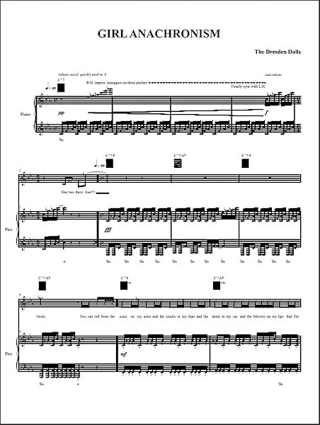 open zoom image for Girl Anachronism - Piano/Vocal/Guitar, New, Main