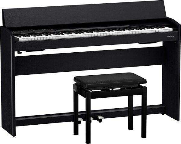 open zoom image for Roland F701 Digital Piano, Black, Open Box (Very Good), Action Position Front