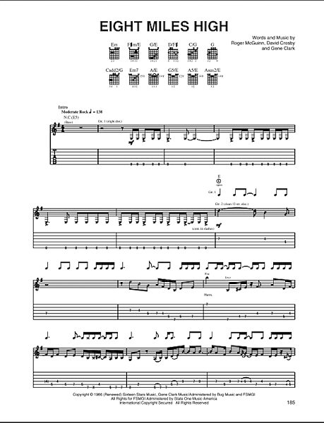 open zoom image for Eight Miles High - Guitar TAB, New, Main