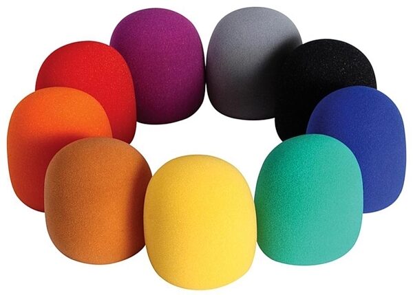 open zoom image for On-Stage ASWS58C 9-Color Foam Windscreen Package, New, Main