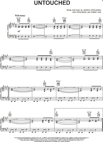 open zoom image for Untouched - Piano/Vocal/Guitar, New, Main