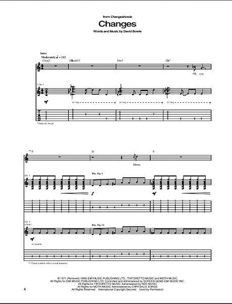 open zoom image for Changes - Guitar TAB, New, Main