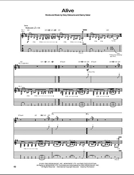 open zoom image for Alive - Guitar TAB, New, Main