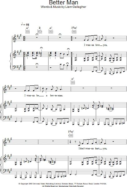 open zoom image for Better Man - Piano/Vocal/Guitar, New, Main