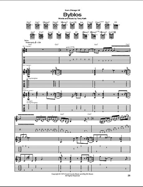 open zoom image for Byblos - Guitar TAB, New, Main