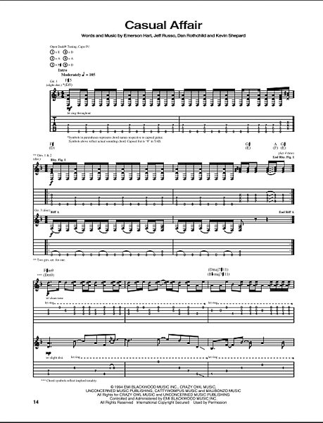 open zoom image for Casual Affair - Guitar TAB, New, Main
