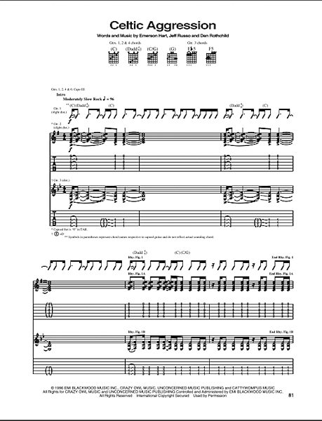 open zoom image for Celtic Aggression - Guitar TAB, New, Main
