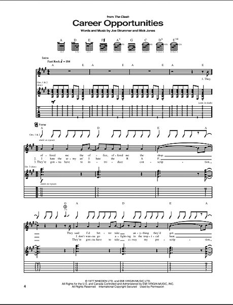 open zoom image for Career Opportunities - Guitar TAB, New, Main