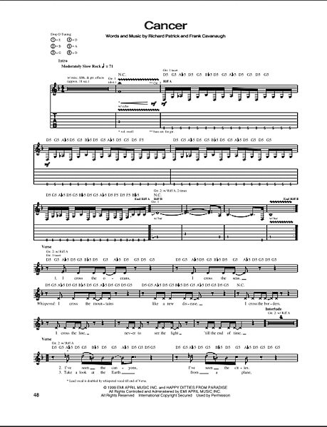 open zoom image for Cancer - Guitar TAB, New, Main