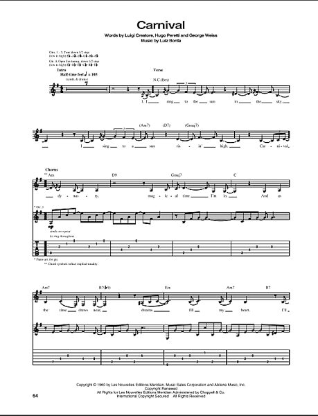 open zoom image for Carnival - Guitar TAB, New, Main