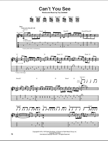 open zoom image for Can't You See - Guitar TAB, New, Main