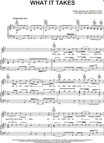 open zoom image for What It Takes - Piano/Vocal/Guitar, New, Main