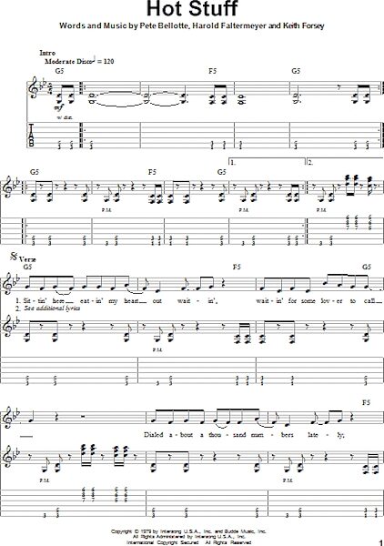 open zoom image for Hot Stuff - Guitar Tab Play-Along, New, Main