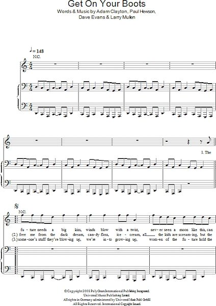 open zoom image for Get On Your Boots - Piano/Vocal/Guitar, New, Main