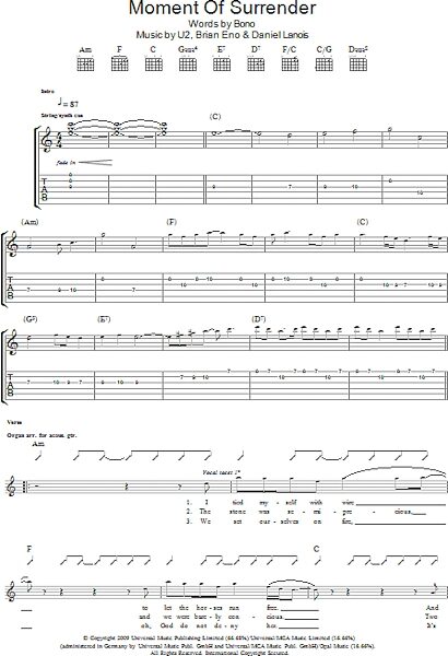 open zoom image for Moment Of Surrender - Guitar TAB, New, Main